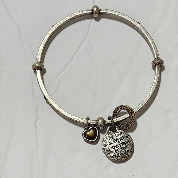 Brighton "the love of the mother is the heart of the home" mixed metals bracelet - Picture 1 of 5